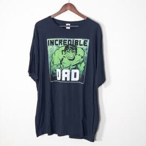 Fruit of the Loom Men’s Incredible Dad Hulk Graphic T-Shirt Dadcore Comic 3XL